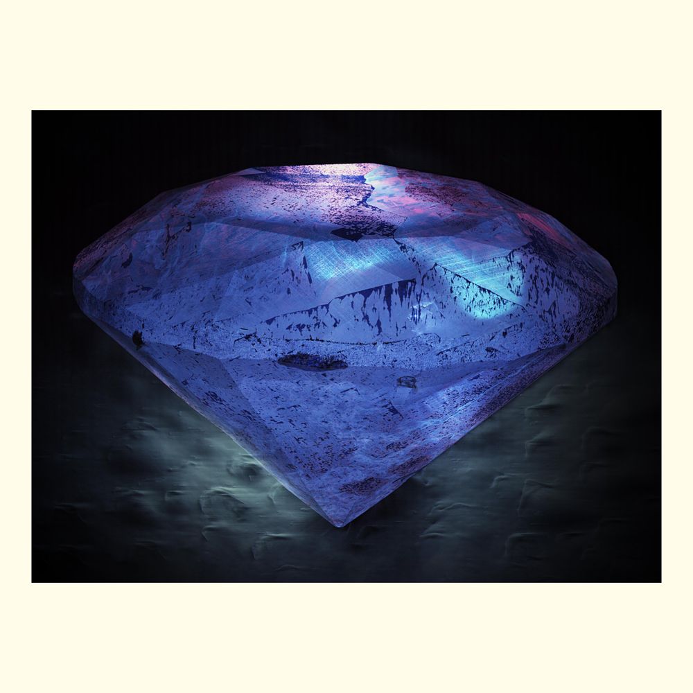 Diamond is a solid form of carbon with its atoms arranged in a crystal structure known as diamond cubic. It is metastable at standard temperature and pressure, converting to the chemically stable form graphite under those conditions but at a negligible rate. 