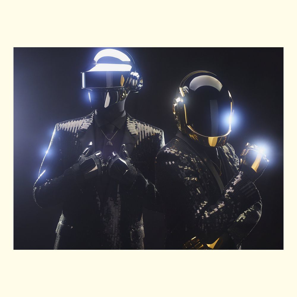 Daft Punk were a French electronic music duo formed in 1993 in Paris by Thomas Bangalter (left) and Guy-Manuel de Homem-Christo. They achieved popularity in the late 1990s as part of the French house movement, combining house music, funk, disco, techno, rock and synth-pop. 