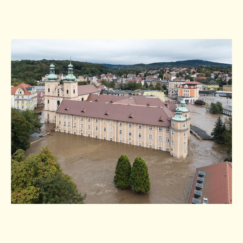 The 2024 Central European floods were a series of floods caused by a record heavy rainfall generated by Storm Boris, an extremely humid Genoa low. 