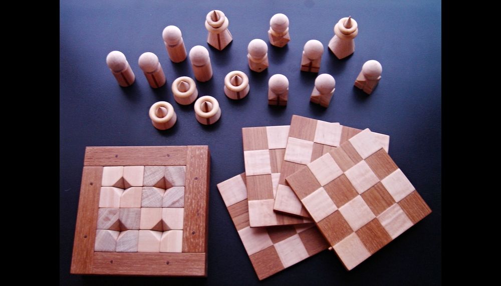chess set disassembled