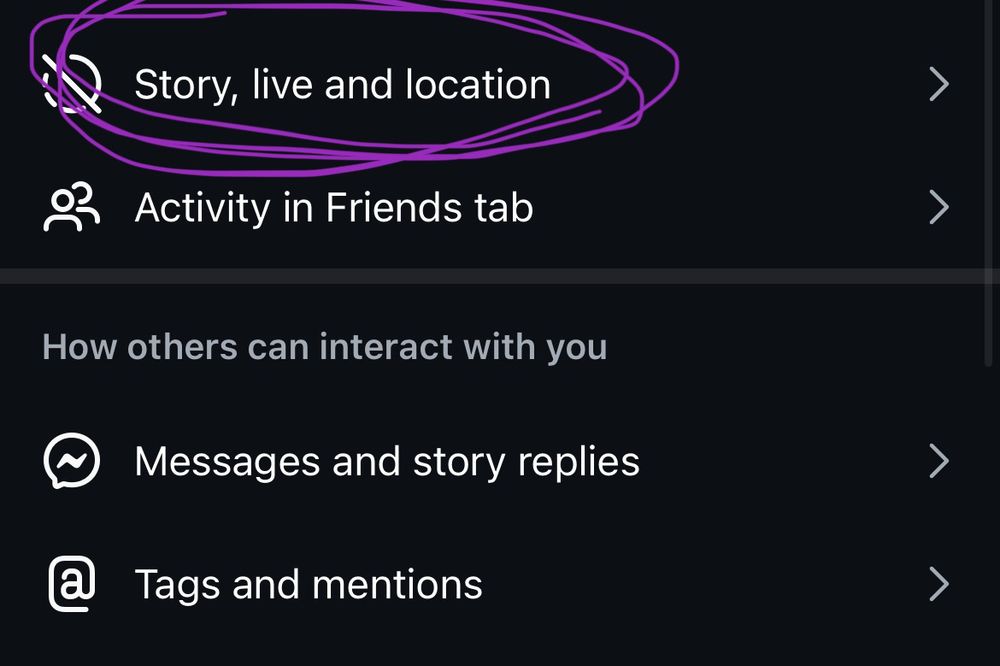 “Story, live and location”