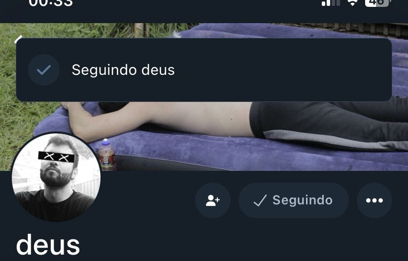 Virei religioso, pois aparece seguindo Deus quando segui Tiago Santinelli.