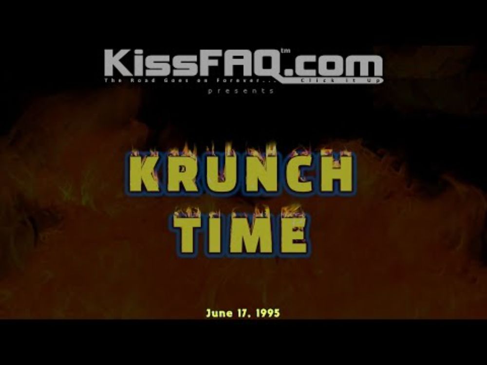 KissFAQ's Krunch Time: June 17 (#2)