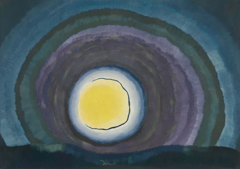 arthur dove's painting: sunrise, III