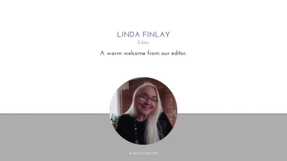 Dr Linda Finlay introduces the journal.