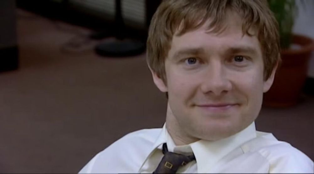 Martin Freeman as Tim on the UK Office