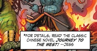 An editor's note box saying *For details, read the classic Chinese novel Journey to the West! -- Jess 