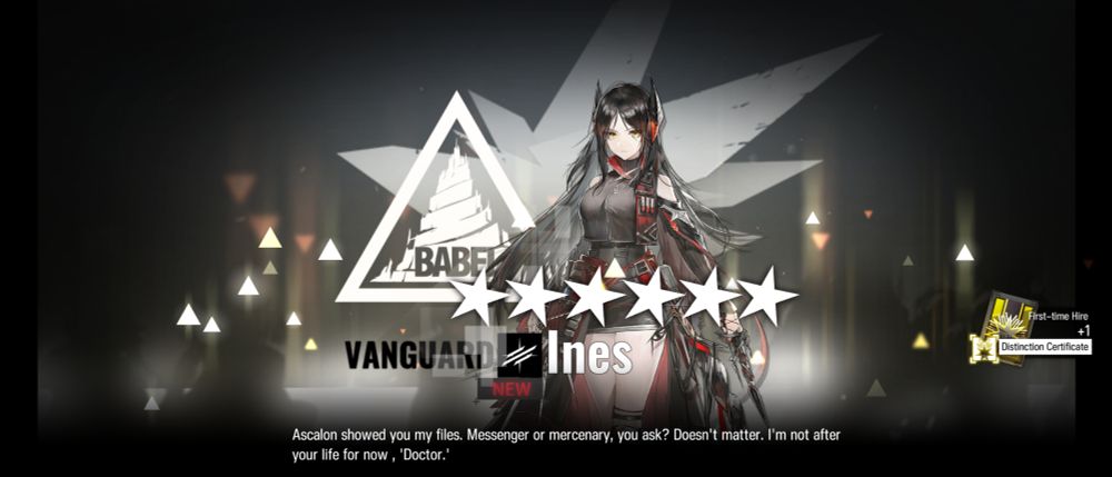 Ines being obtained.