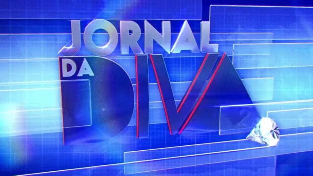 a blue background with the words jornal da diva