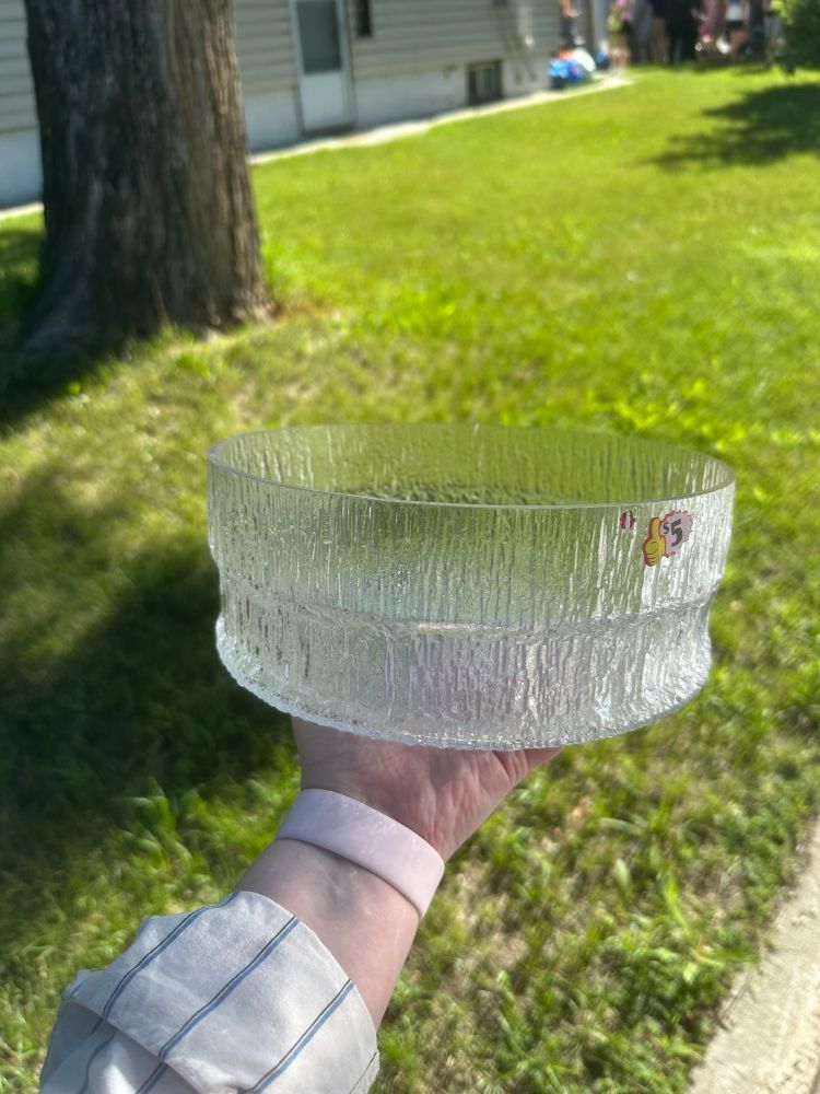 Swedish clear bowl