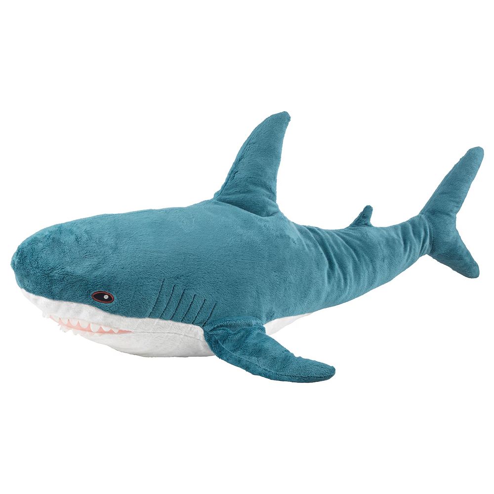 The blue shark soft toy from IKEA