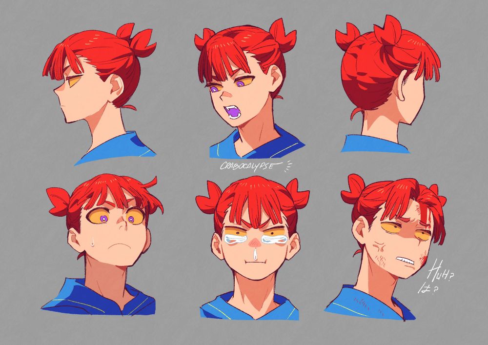 Expression Sheet by Crabocalypse 🦀 (@crabocalypse)