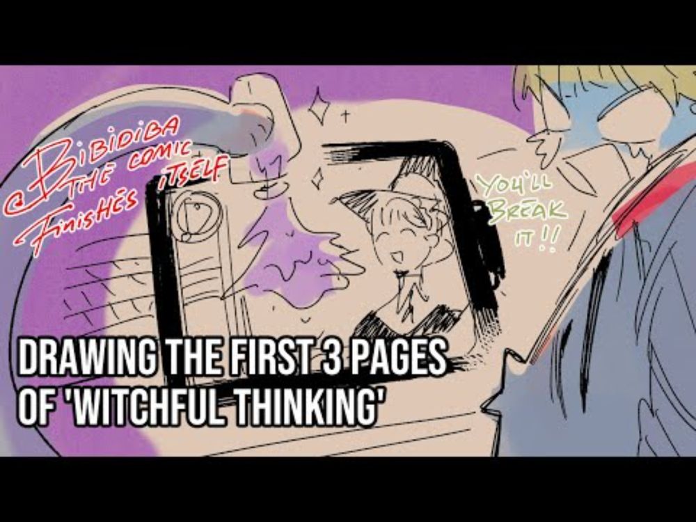 Drawing the first 3 pages of 'Witchful Thinking'