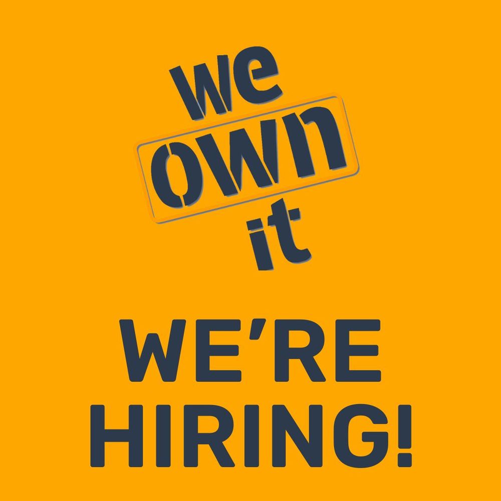 We Own It Logo 
We're hiring!