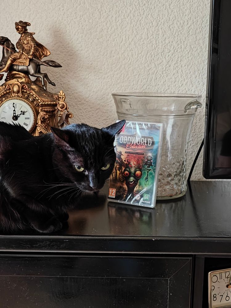 Oddworld Collection next to Tessa