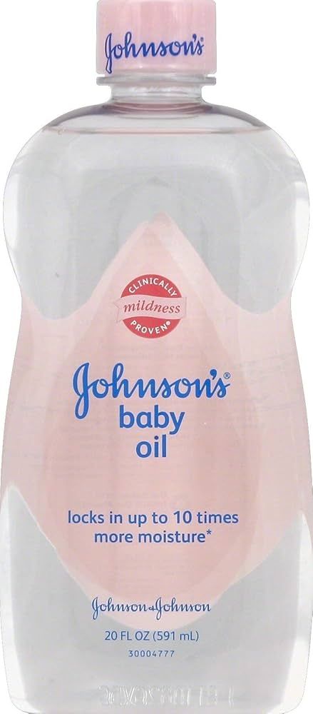 A bottle of Johnson's baby oil