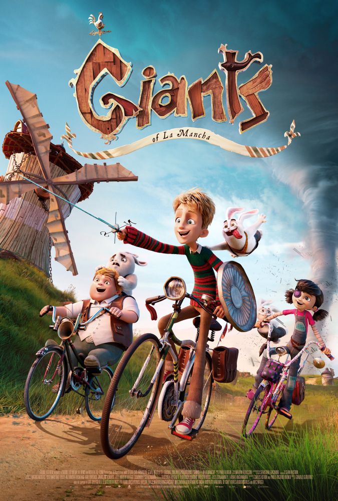 Movie poster for the animated feature Giants of La Mancha