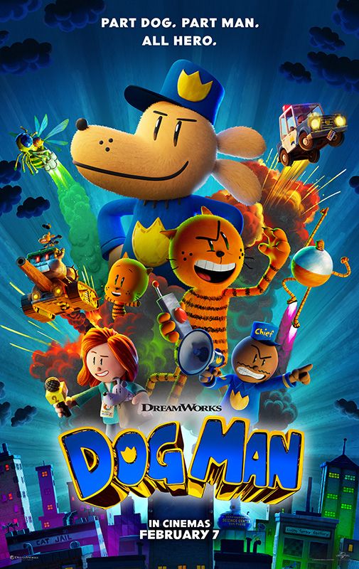 Poster for Dreamworks Animated movie Dog Man
