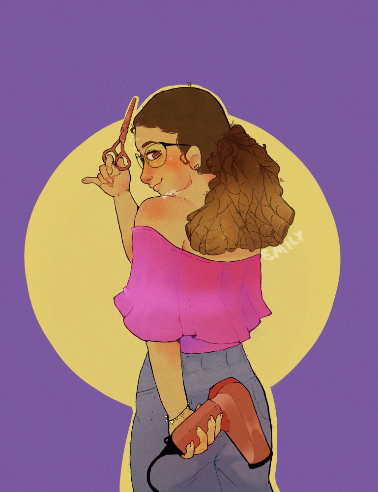 Minha irmã, desenhei no clip Studio Paint pro, finalmente consegui uma licença nele 