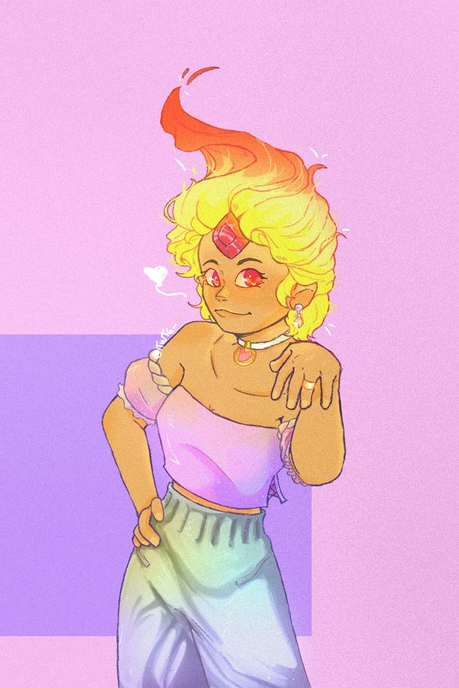 Princesa de fogo. Fire princess 