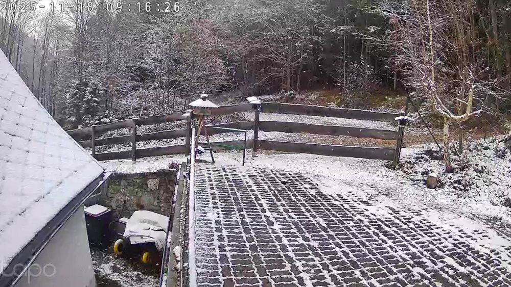 Schneefall zwischen Semmering und Rax