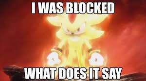 I WAS BLOCKED, WHAT DOES IT SAY