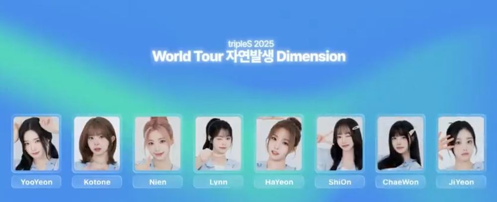 New lineup of tripleS next world Tour