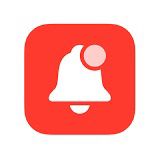 A simple orange notification bell icon.