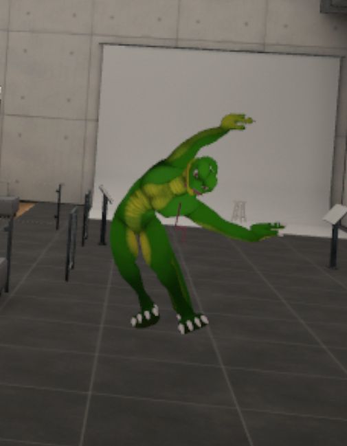 VR Chat snake model flying around with no bones or working limbs