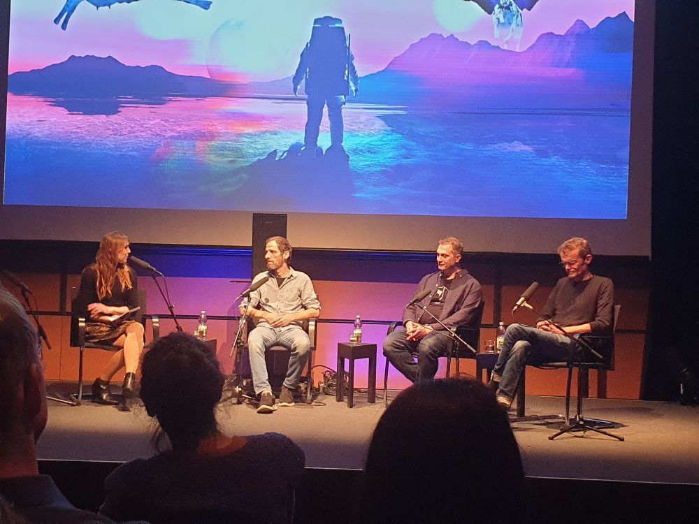  Isabella Hermann, Erik Wunderlich, Martin Buntz und Christian Eickhoff auf der Bühne 