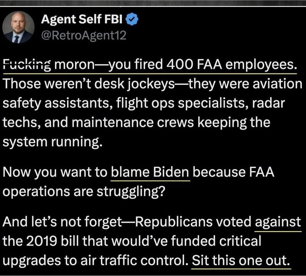 FAA failures are trump's fault.