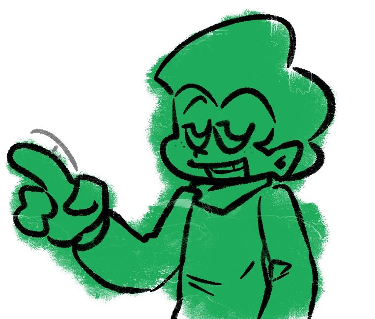 pico newgrounds wiggling his finger and talking