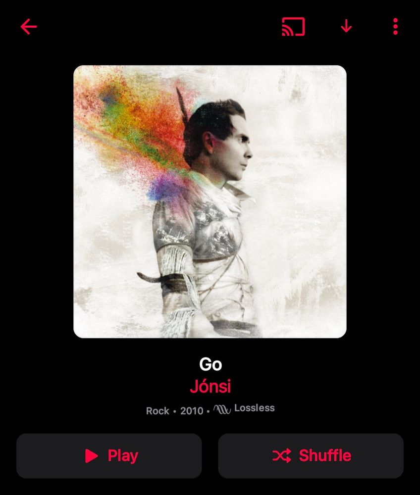 A picture showing the album Go by Jonsi.