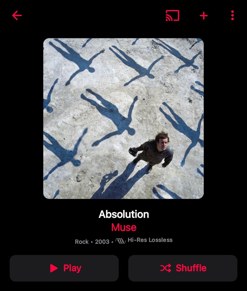 A picture showing the album Absolution by Muse.