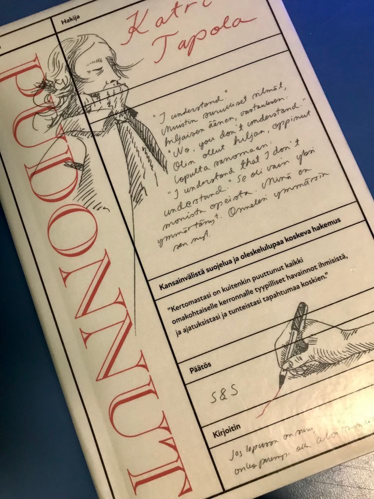 Katri Tapolan romaani Pudonnut
