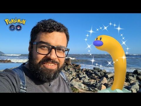 FUI PRA PRAIA ATRÁS DO WIGLETT BRILHANTE NO POKÉMON GO! Será que consegui? 🌊✨ #pokemongo