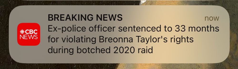 Ex police officer sentenced to 33 months for violating Breonna Taylor’s rights during botched 2020 raid.
