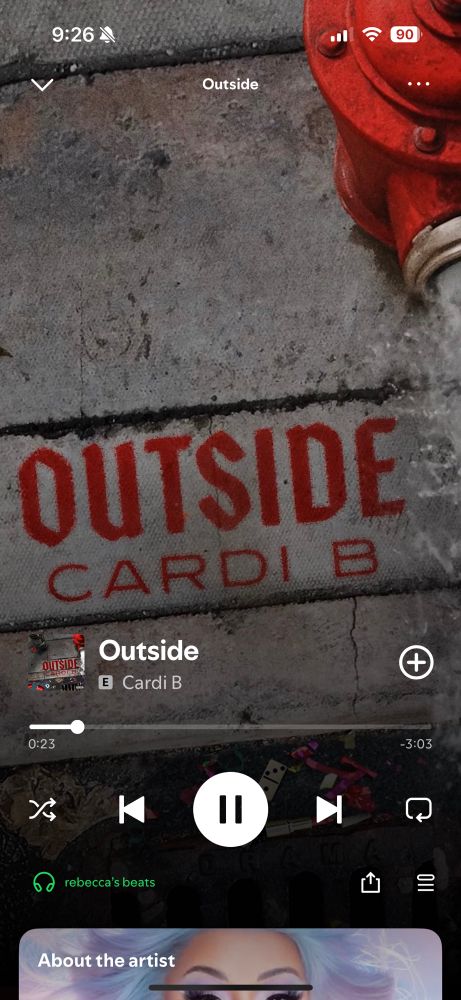Outside Cardi B