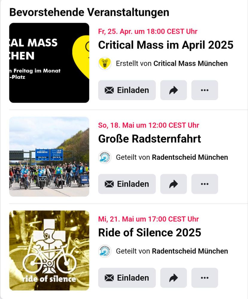 Am Freitag wird geradelt, wie auch am 18. und 21. Mai