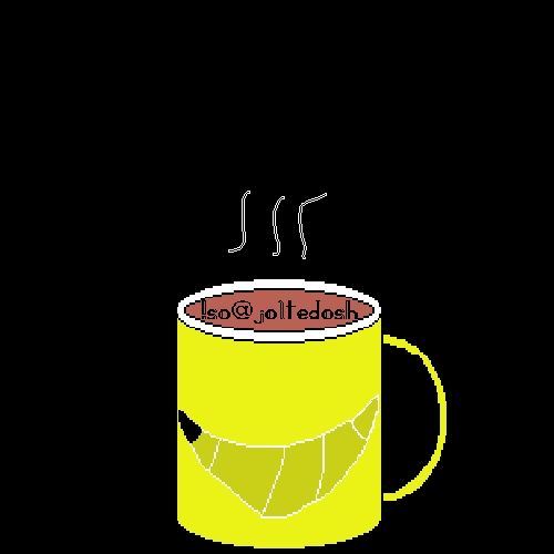 banna coffee that is animated 