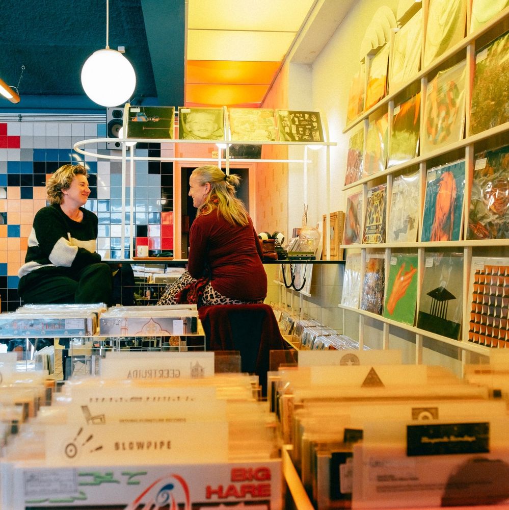 De selectie vinyl van Koffieleute Recordstore, Westerkade 30 in Utrecht 