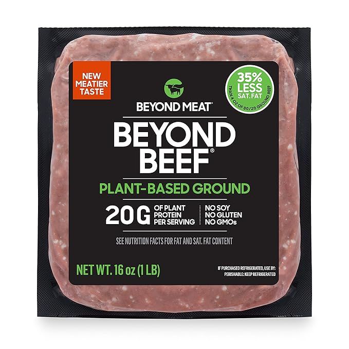 Beyond Beef plant-based ground one pound package