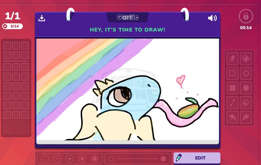 Bolt offering you a mango!