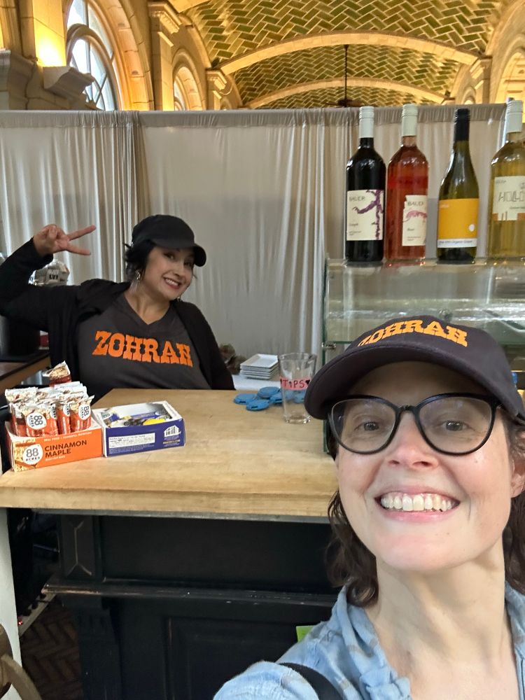 go Zohran! 2 supporters of the Democratic candidate for mayor sport their Zabar’s inspired merch designed by Ben Shaykin