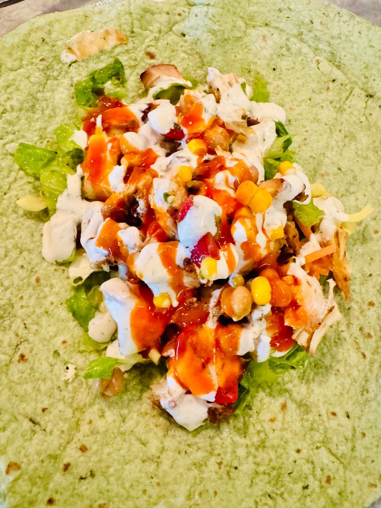 The wrap before it’s wrapped up
