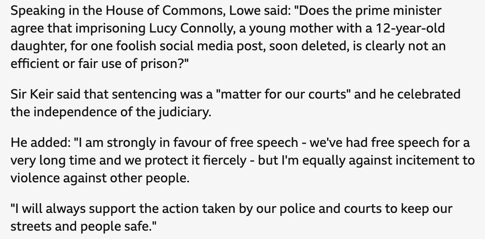 Speaking in the House of Commons, Lowe said: 