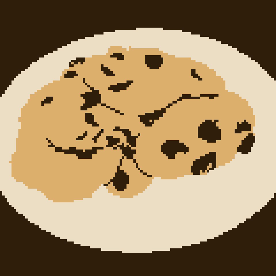 Quick sketch of some cookies on a plate