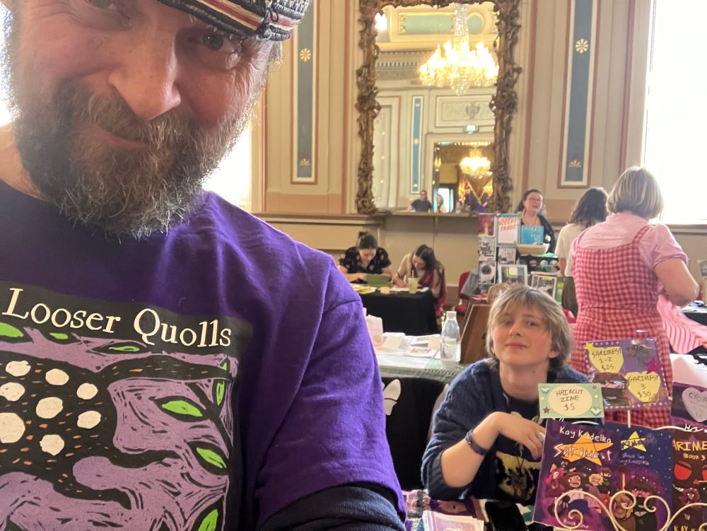 Zine fair selfie