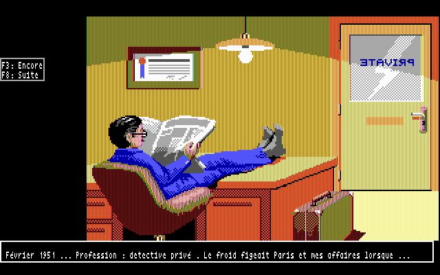 Image du début du jeu Le Manoir de Mortevielle sur Atari ST (1988)