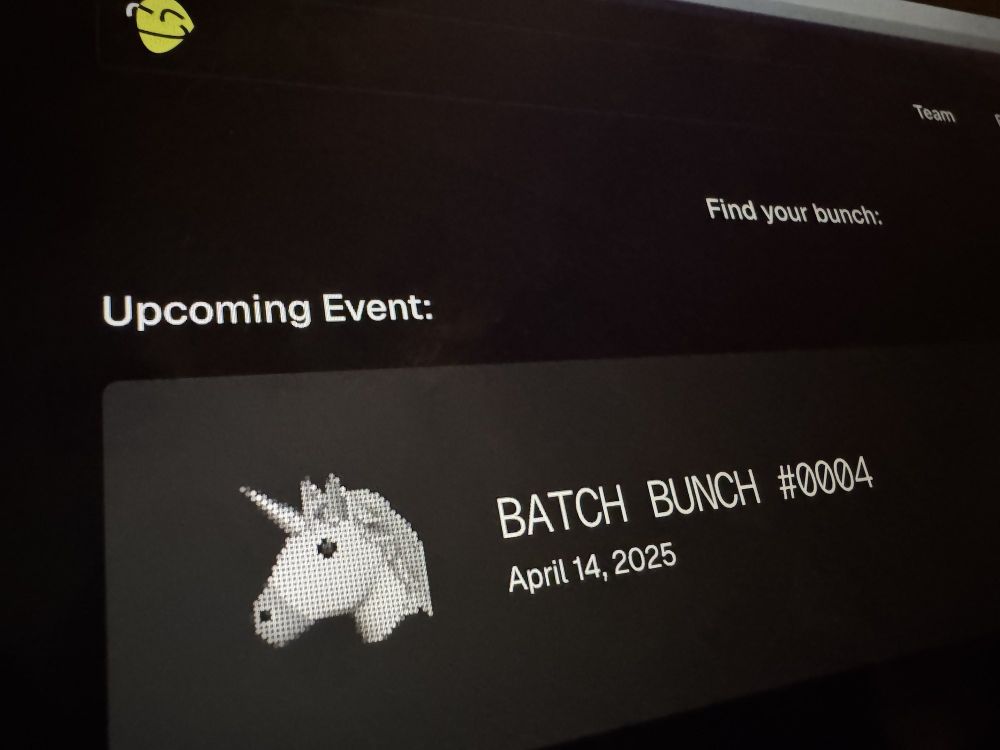 upcoming event: BATCH BUNCH #0004